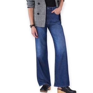 Anthropologie Pilcro soft denim wide leg high rise jeans